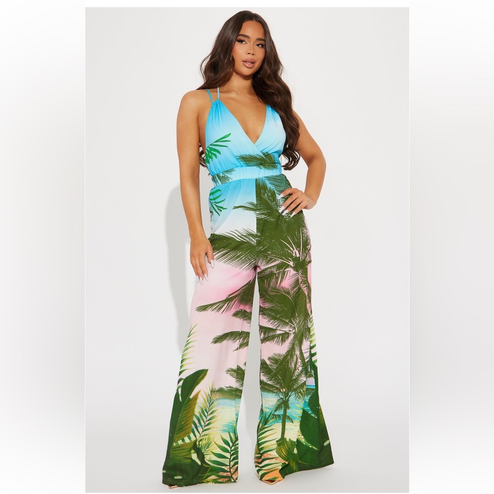 Find Me In Bali Jumpsuit - Multi Color